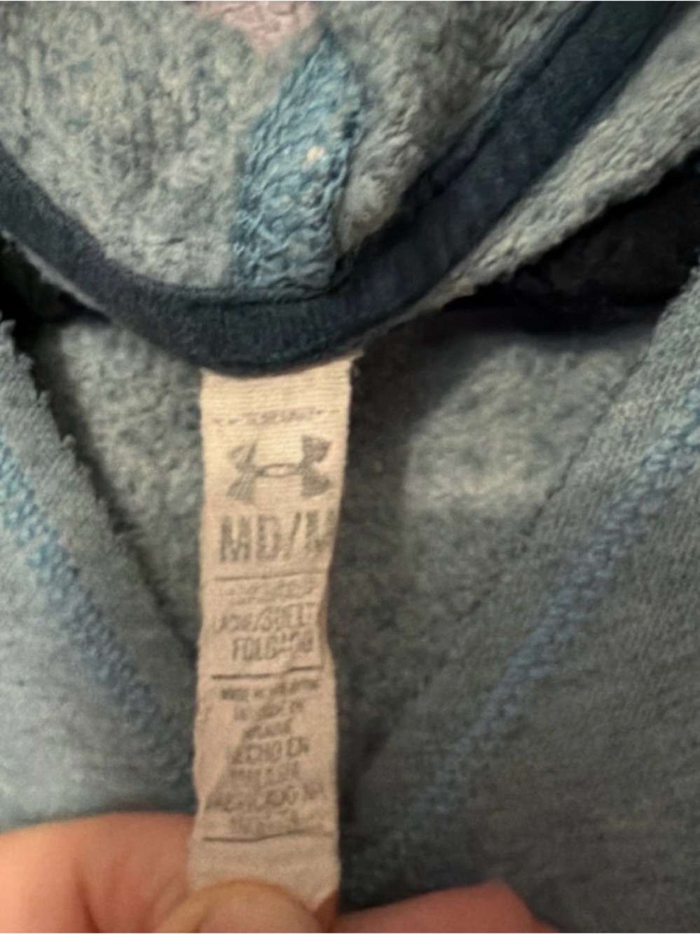 Under Armour Women’s Hooded Pullover Sweatshirt - Light Teal - Picture 2 of 5